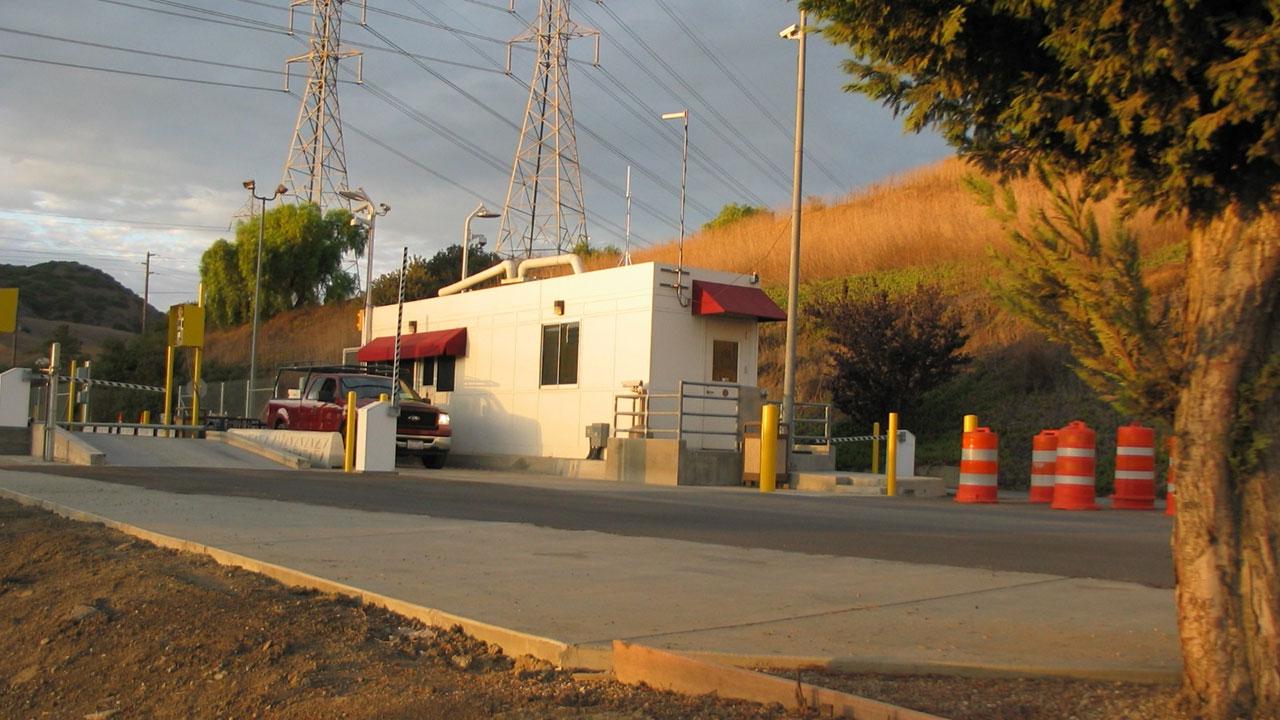 View of the landfill entrance