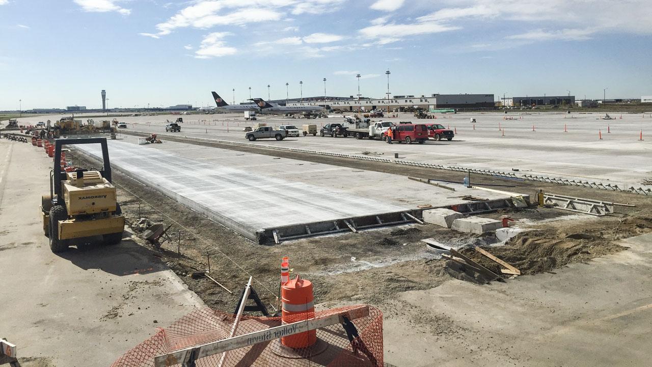 Quality Assurance services for the cargo apron IX at Calgary International Airport